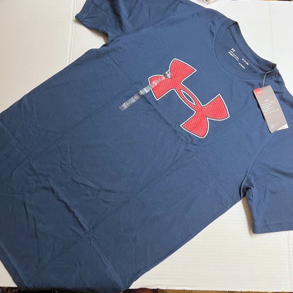 Under Armour Other - Under Armour Shirt HeatGear Short Sleeve Cotton Graphic Tee Loose Mens Medium M